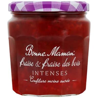 Bonne Maman Confiture intense fraises et fraises des bois, 335g