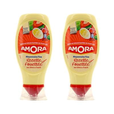 Amora Mayonnaise fine recette fouettée, Lot de 2x398g