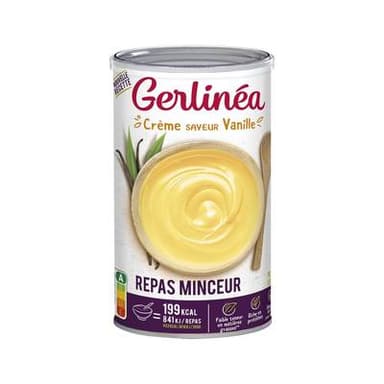 Gerlinéa Repas minceur Crème saveur vanille -45% de sucres en moins, 540g