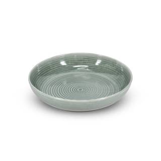 Collection Caméo Plat à servir 28xH6cm vert Cameo, 1 tasse