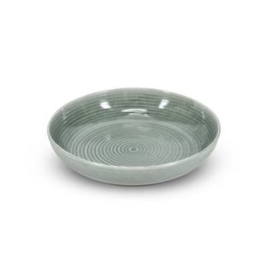 Collection Caméo Plat à servir 28xH6cm vert Cameo, 1 tasse