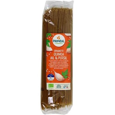 Priméal Spaghetti Quinoa Ail et Persil, Bio, 500g