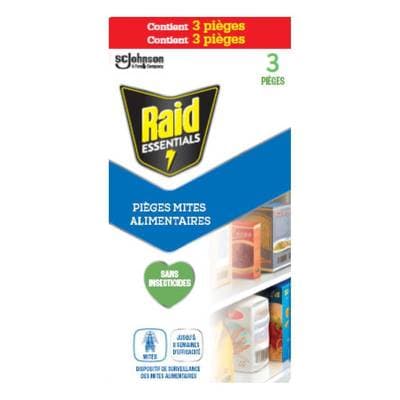 Raid Anti-mites Alimentaires Pièges, 3 pieces