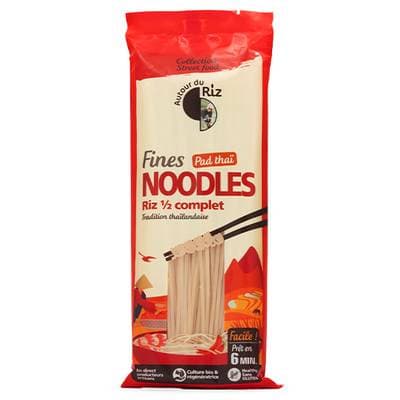 Autour Du Riz Nouilles fines de riz ½ complet bio, 170g
