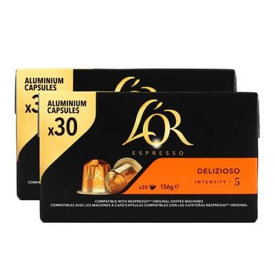 L'or Espresso Café Delizioso N°5, Lot de 2x30 capsules