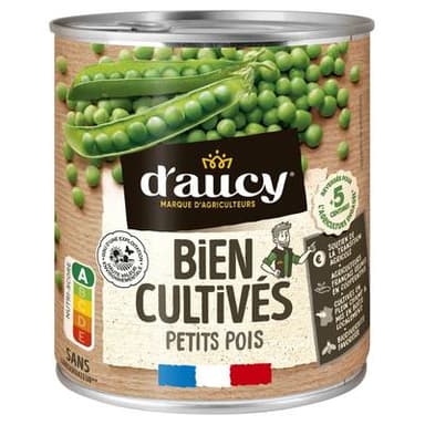 D'aucy Petits Pois Bien Cultivés, 530g