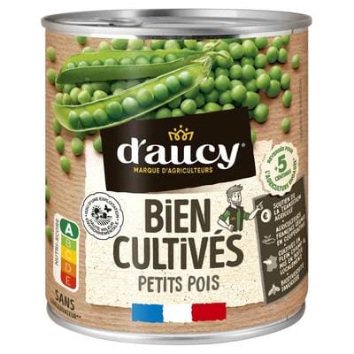 D'aucy Petits Pois Bien Cultivés, 530g