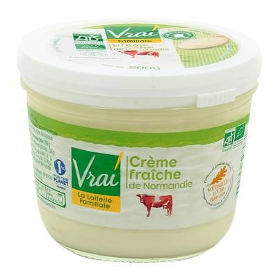 3332850507031 - Vrai - Crème fraîche Biologique pot verre