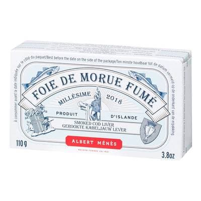 Albert Ménès Foie de morue fumé en conserve, 121g