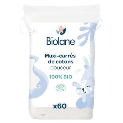 Biolane Maxi carre coton, 60 coton carré