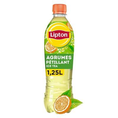 Lipton Thé glacé pétillant saveur agrumes, 1,25L