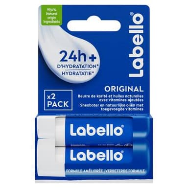 Labello Stick lèvre original duo, 2 x 4,8g