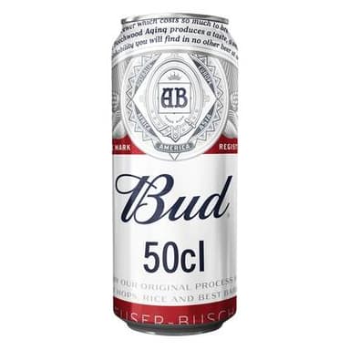 Bud Bière blonde 5°, 50cl