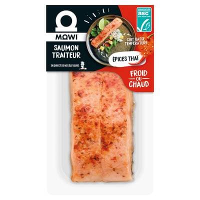 Mowi Pavé de Saumon mi-cuit aux épices thaï, 2 pièces
