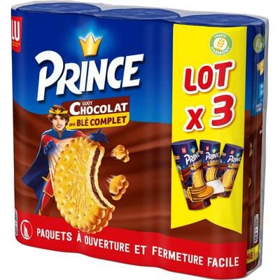 Prince Biscuit Chocolat, 3x300g