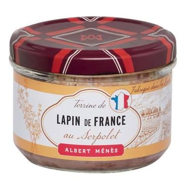 Albert Ménès Pâté de lapin au serpolet, 180g