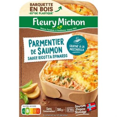 Fleury Michon Parmentier de Saumon Epinard, 300g