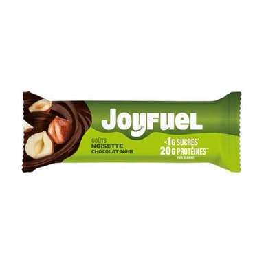 Joyfuel Barre protéinée goûts chocolat noir et noisettes, 55g