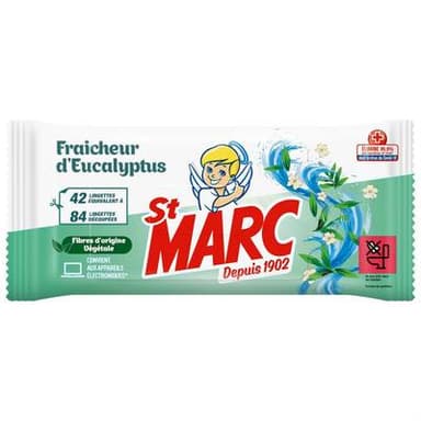 St-Marc Lingettes fraîcheur eucalyptus, 42 lingettes