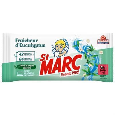 St-Marc Lingettes fraîcheur eucalyptus, 42 lingettes