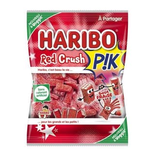 Haribo Bonbon acidulé Red Crush Pik, 200g