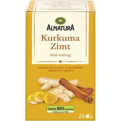 Alnatura Infusion de Curcuma et de Cannelle Bio - 20 sachets, 40g