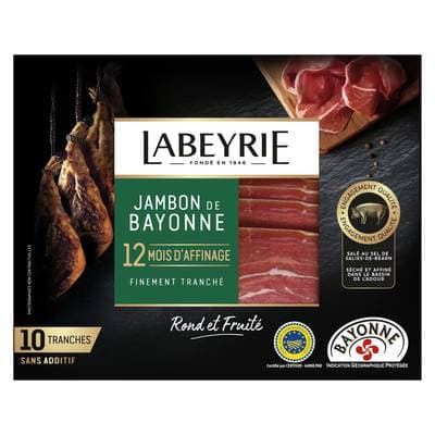 Labeyrie Jambon de Bayonne 12 mois, 10 tranches - 160g
