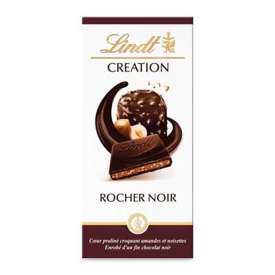 Lindt Chocolat création le rocher noir, 150g