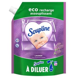 Soupline Adoucissant Lavande recharge, 600ml