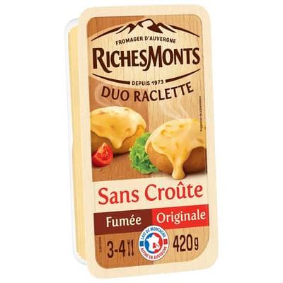 Richesmonts Raclette Duo Fumé & Nature, 420g