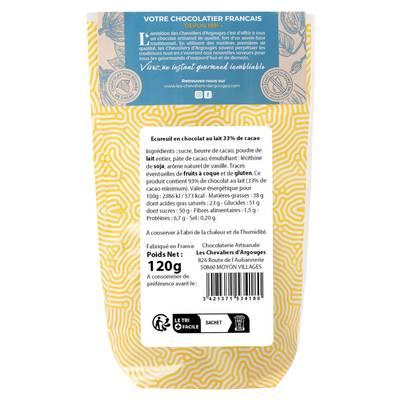 3421371107032 - Les Chevaliers d'Argouges - Ecureuil au Chocolat au Lait 33% de Cacao, BIO