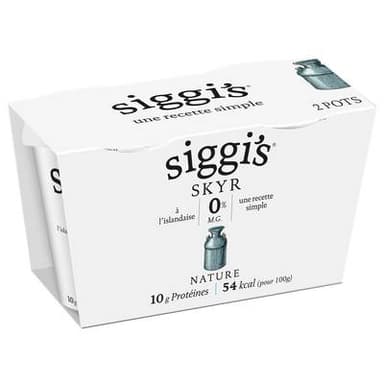 Siggi's Skyr Nature 0%mg, 2x140g