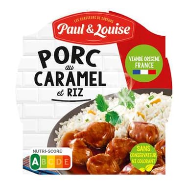 Paul & Louise Porc au Caramel et son Riz, 300g