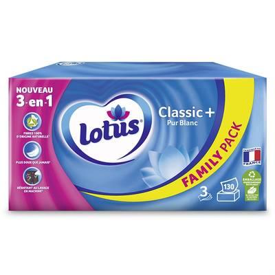 Lotus - Mouchoir  Classsic + Boite Family Pack