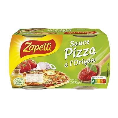 Zapetti Sauce Pizza à l'Origan, 2x190g