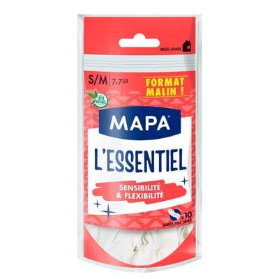 Mapa Gants l'essentiel Taille S/M, 10 gants
