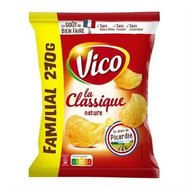 Vico Chips classiques salées, 270g