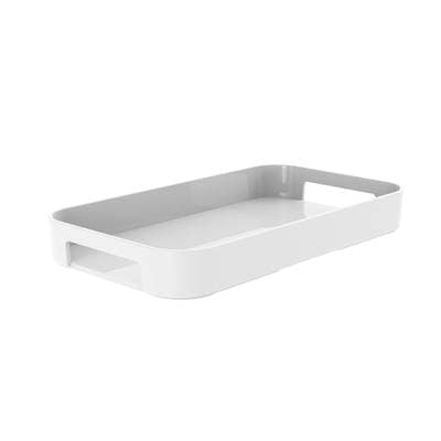 Zak Designs Plateau rectangulaire Petit blanc, 33 x 26 cm