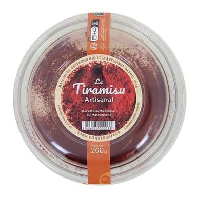 LA MANUFACTURE DES DESSERTS Tiramisu Artisanal, 260g