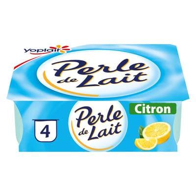 Perle de lait Yaourt au Citron, 4X125G