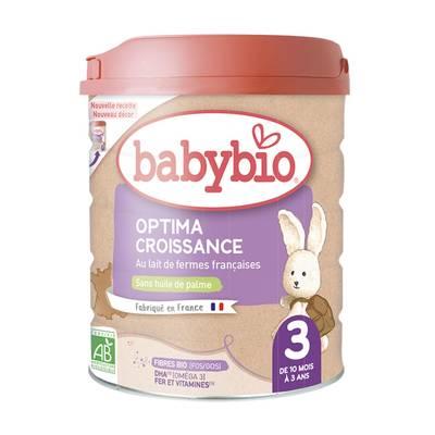  - Babybio - Lait de Croissance Optima Bio 3 en Poudre, Dès 10 Mois