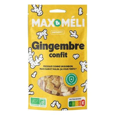 Pronatura / Max et Méli Gingembre confits bio, 250g