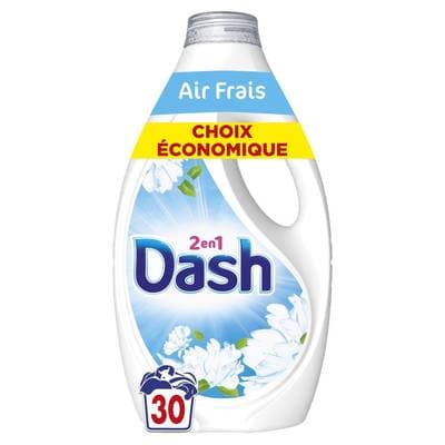 Dash Lessive liquide Air Frais Et Fleurs Blanches, 1,35L