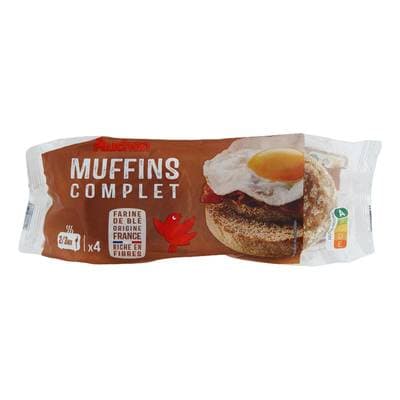 Auchan Muffins Complets, 4 muffins - 250g