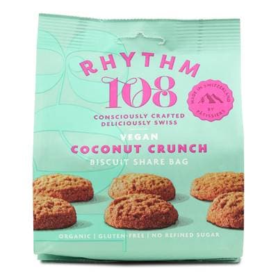 Rhythm 108 Biscuit Croquant Noix de Coco Bio, 135g