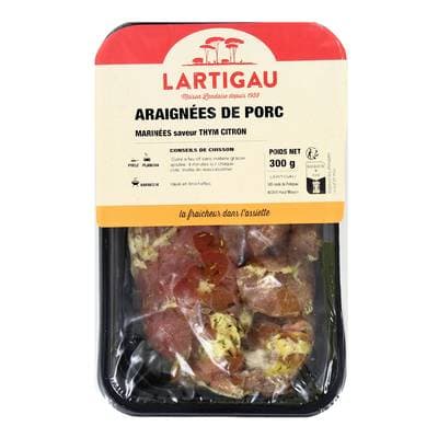 LARTIGAU Araignée de Porc Marinées Thym Citron, 300g