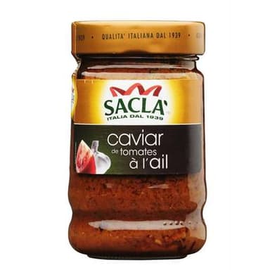 Sacla Sauce caviar tomates à l'ail, 190g