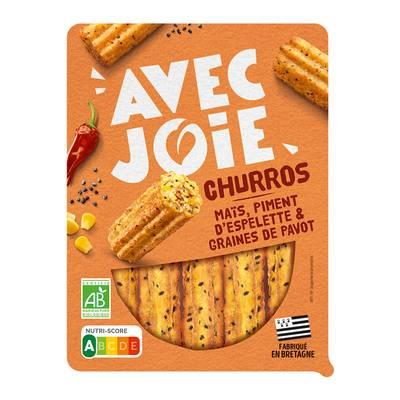 3770034941033 - Avec Joie - Churros Maïs Piment d'Espelette et Graines de Pavot Bio