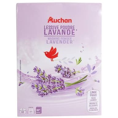 Auchan Lessive en poudre Lavande, 3kg