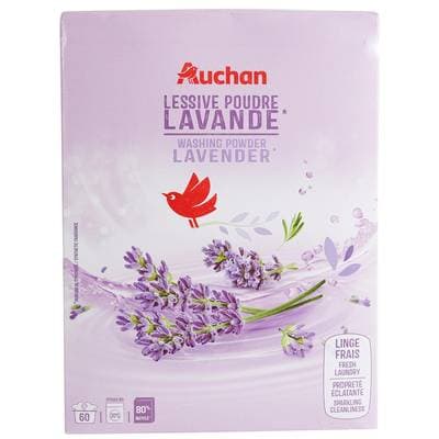 Auchan Lessive en poudre Lavande, 3kg